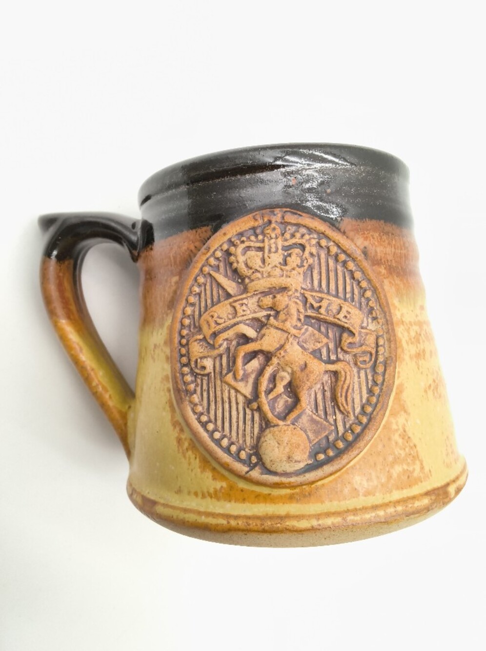 Vintage Stonebridge Pottery REME Stoneware Beer Mugs Set of 2 – Made in England - Picture 8 of 13
